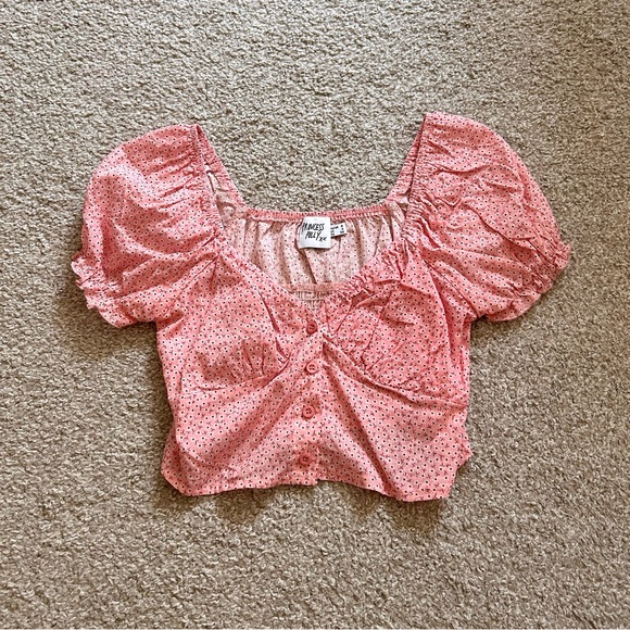 ⭐️ NWOT Pink Princess Polly Laura Top ⭐️ - Picture 1 of 7